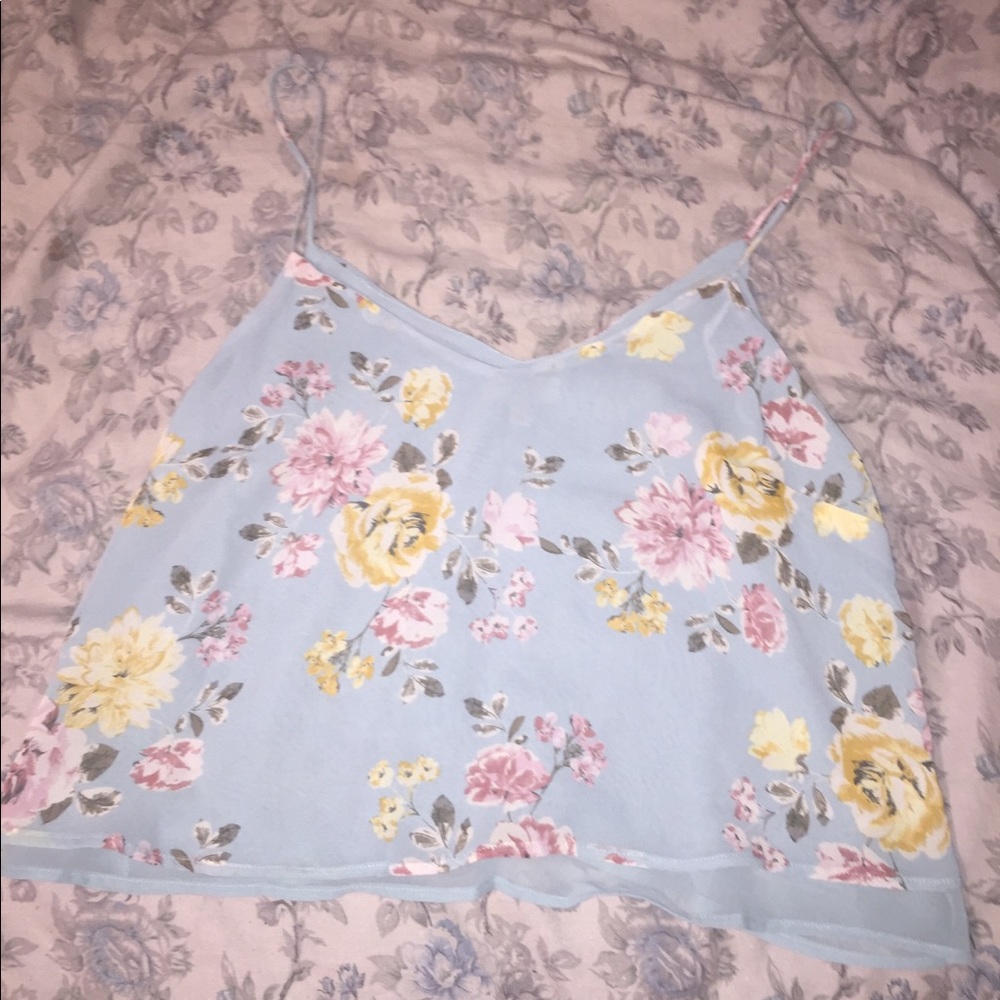Cute flowery tank top